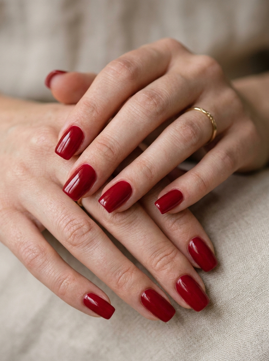 Rote Square Nails